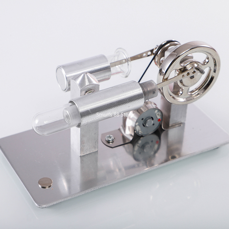 Science And Invention - Stirling Engine Model Metal Generator Steam