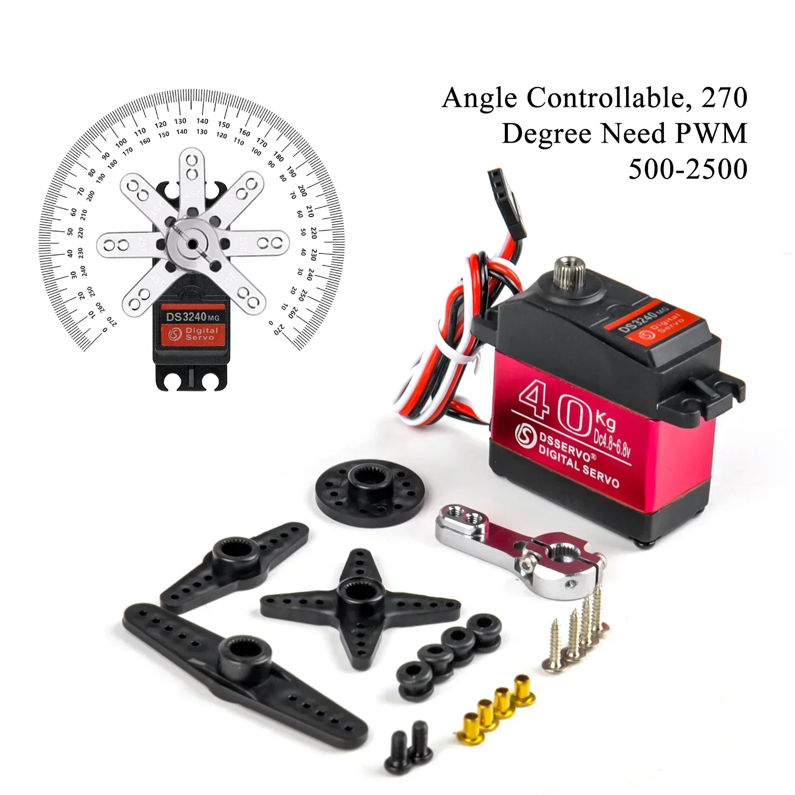 Digital Servo 40KG 180/270 Deg – Robot Arm Motor recenzja i cena