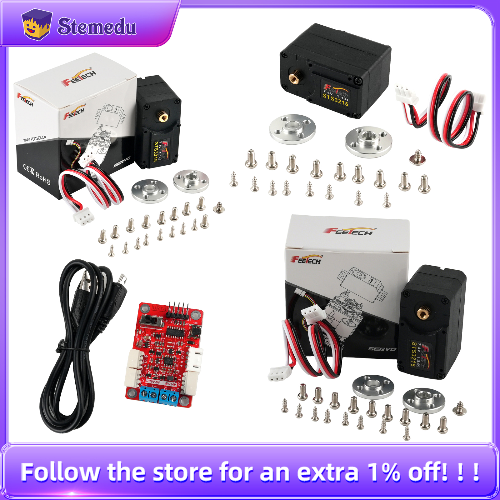 Feetech 7.4V 19KG ST-3215 Seri – Robot Arm Motor recenzja i cena
