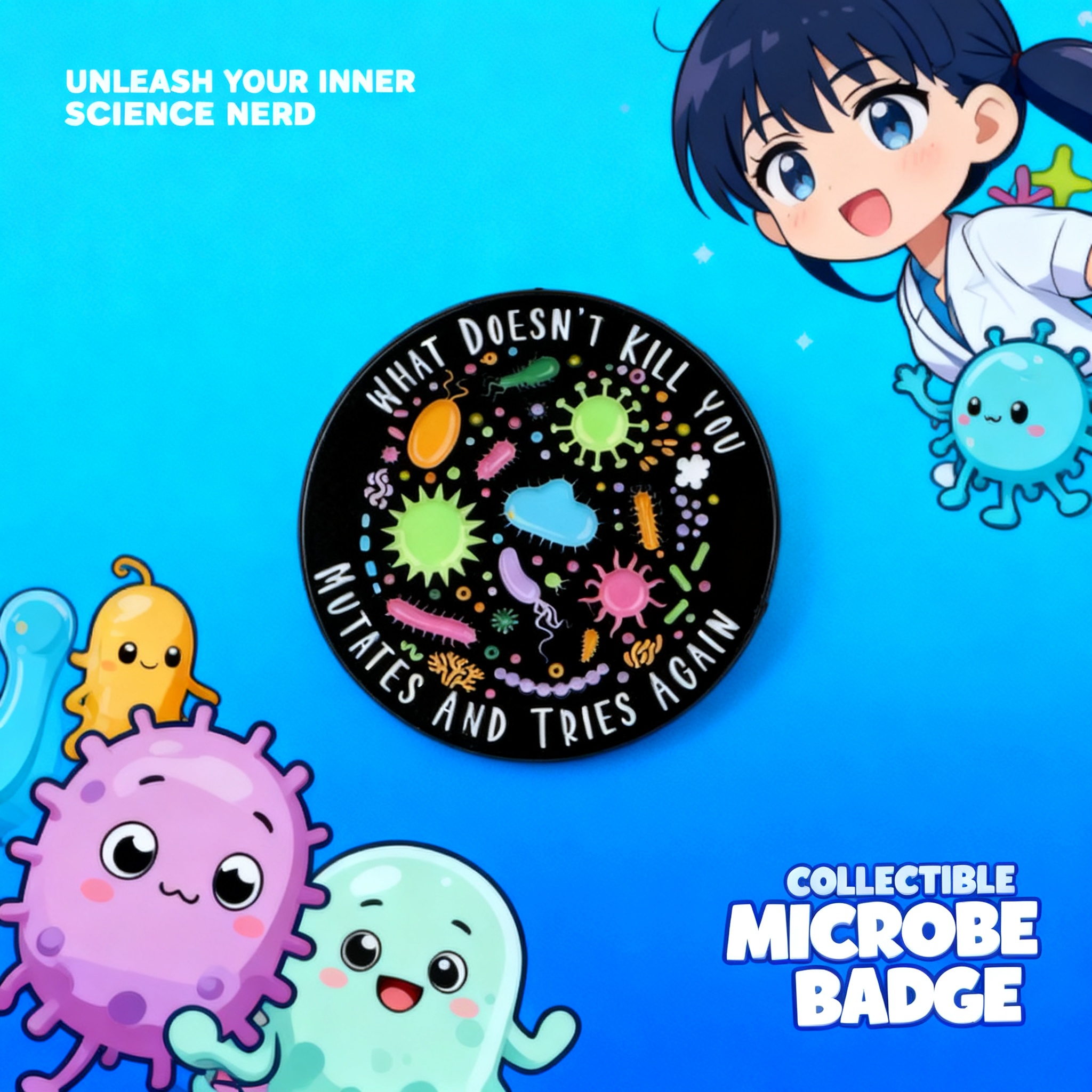 Bacterial Enamel Pin Nurse Doc – Science Toys recenzja i cena