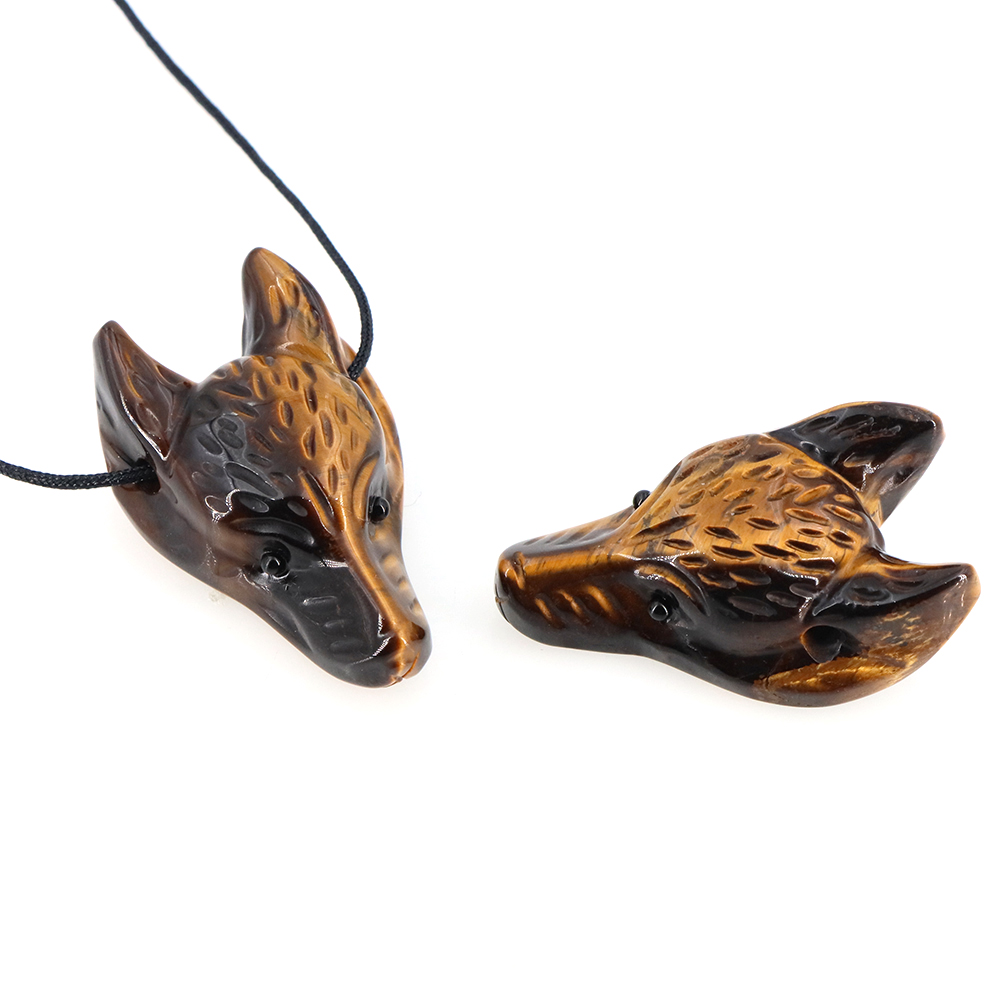 40mm Wolf Head Stone Pendant N – Science Nature recenzja i cena