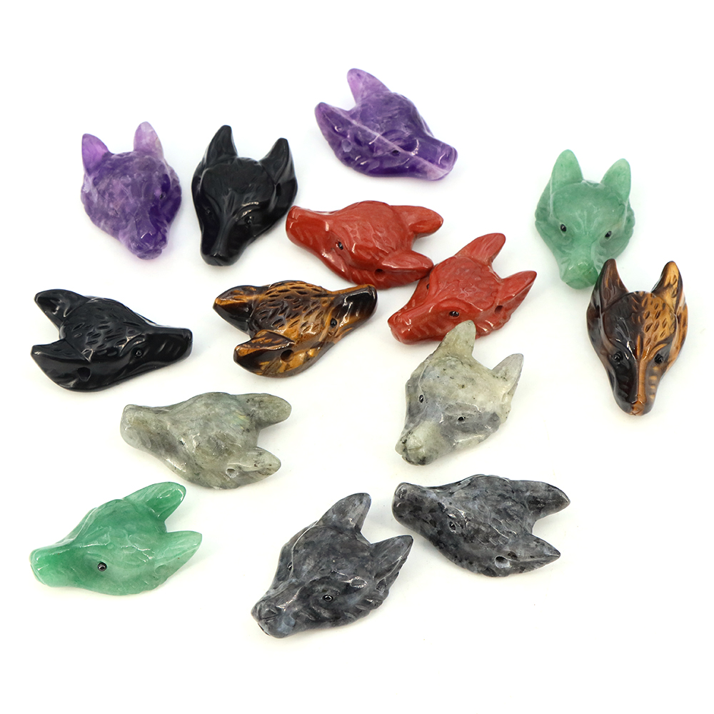 40mm Wolf Head Stone Pendant N – Science Nature recenzja i cena