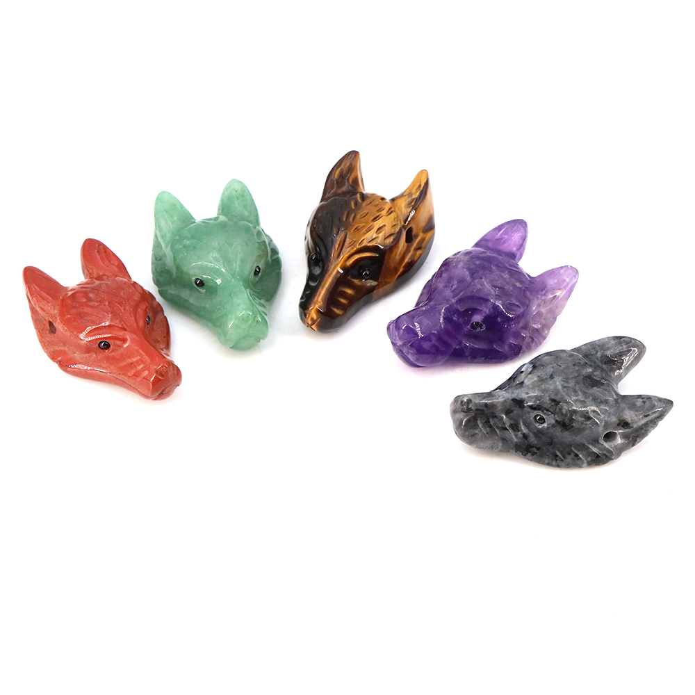 40mm Wolf Head Stone Pendant N – Science Nature recenzja i cena