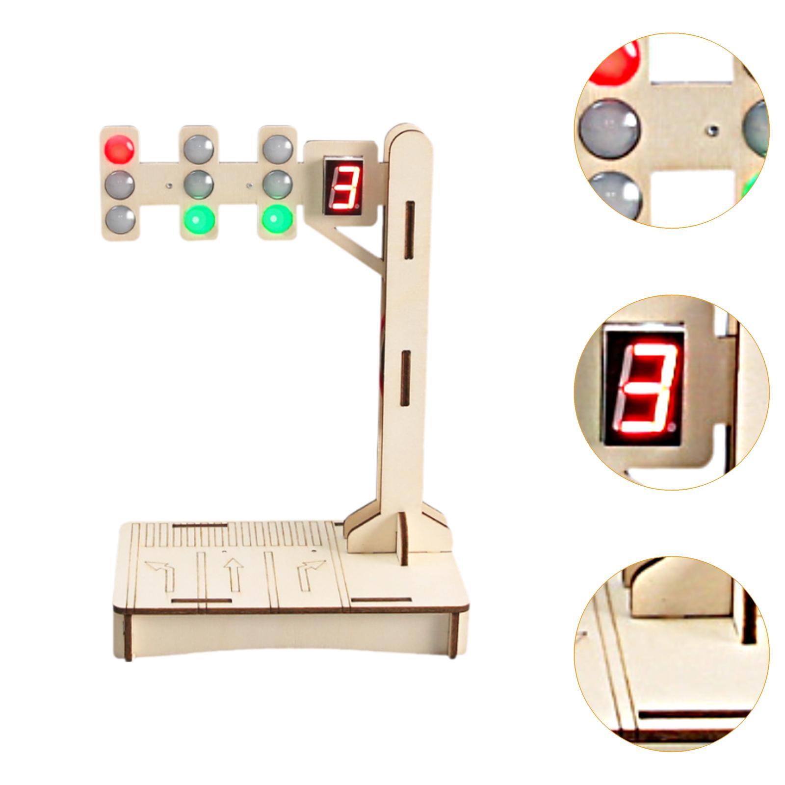 Wooden Traffic Light Model Sim – Science Project Homemade recenzja i cena