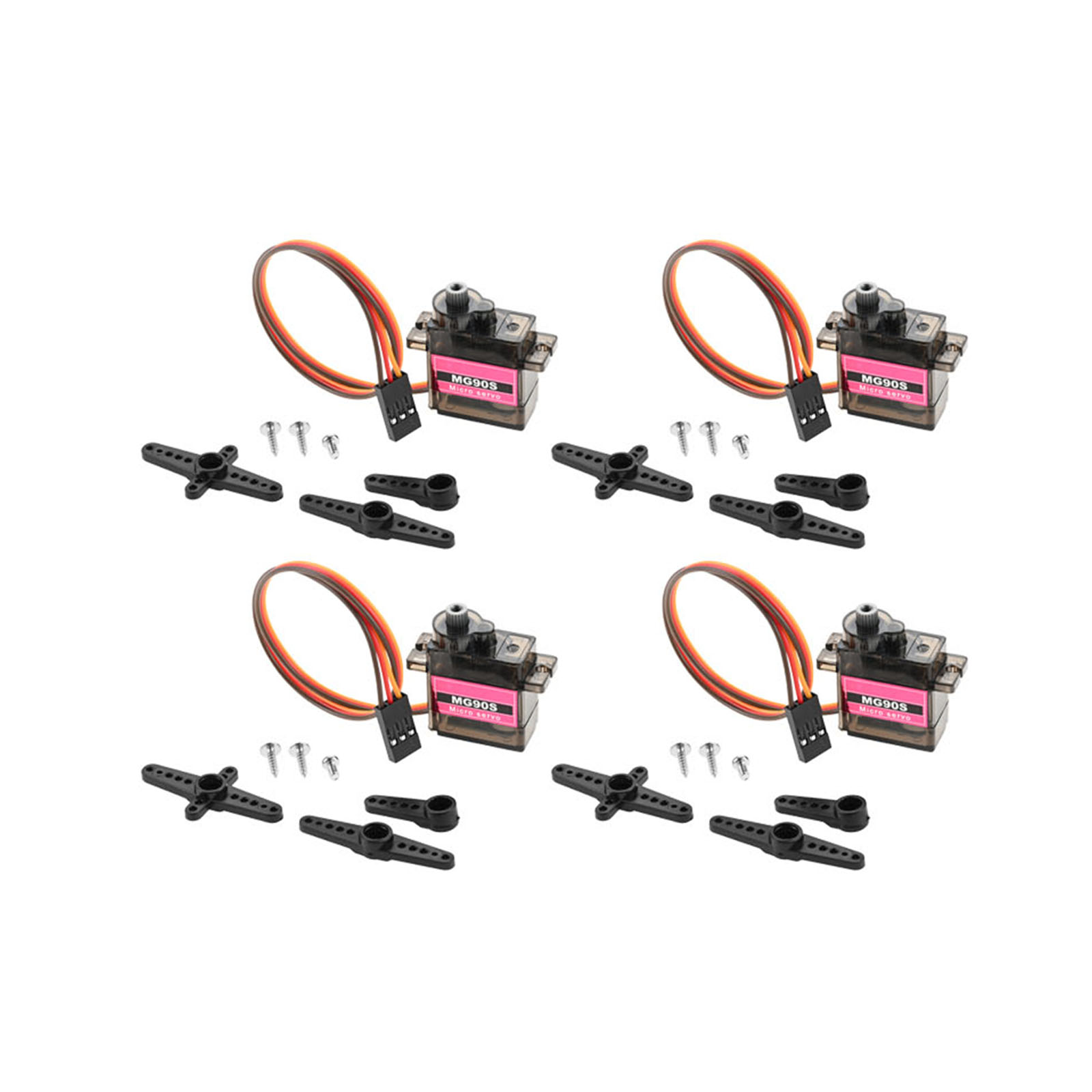 4pcs Micro Servo Metal Gear 90 – Robot Arm Motor recenzja i cena