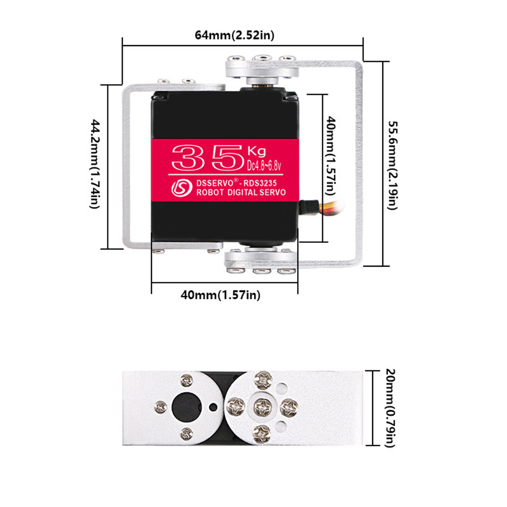 35KG Robot Digital Servo 4.8-6 – Robot Arm Motor recenzja i cena